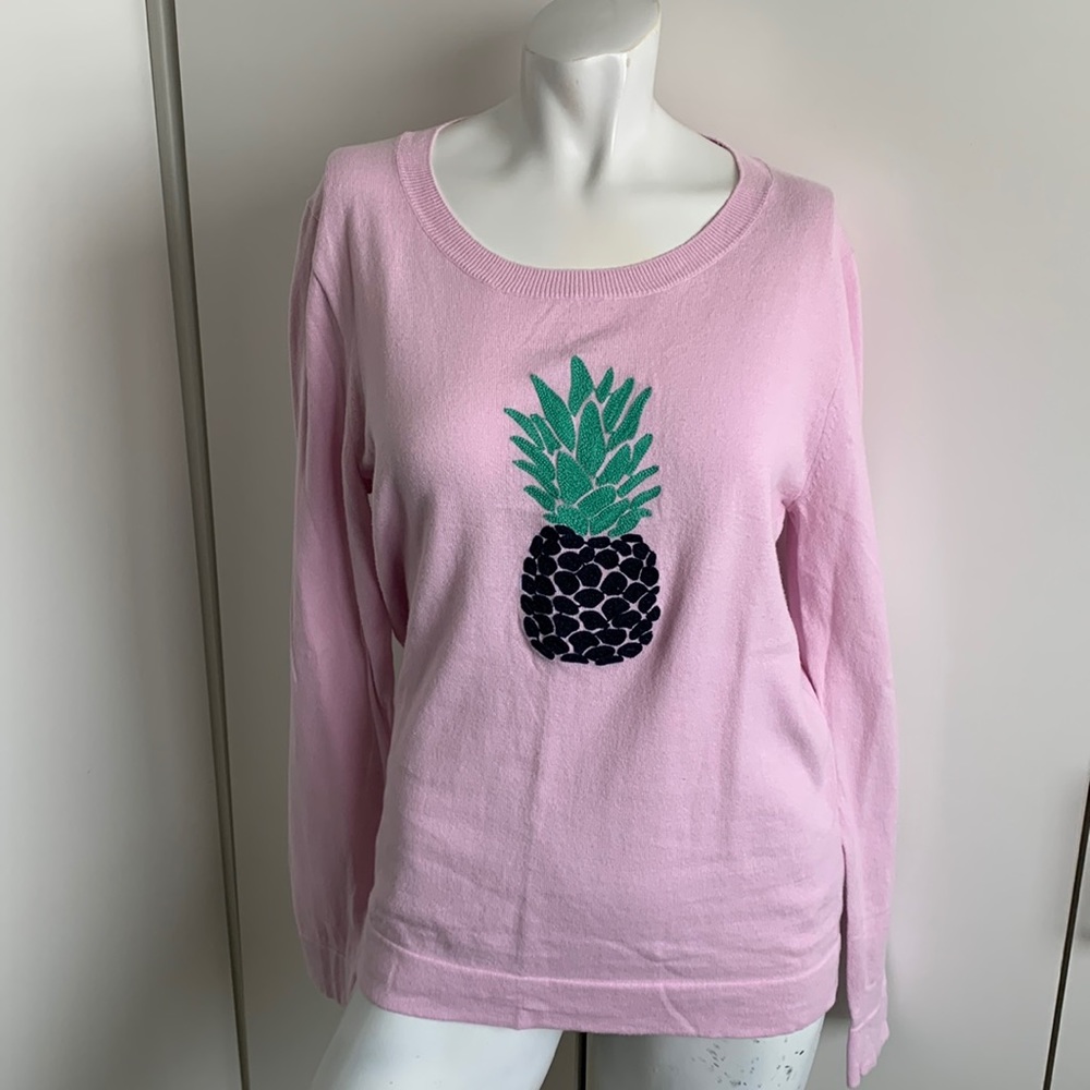 J.Crew Medium pineapple front sweater